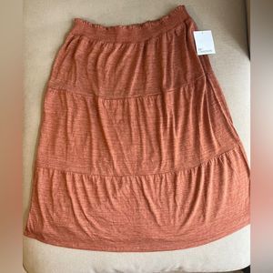 XL 89th & Madison lightweight tiered prairie skirt